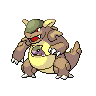 kangaskhan — black white