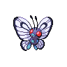 butterfree — black white