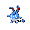 azumarill — black white