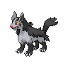 mightyena — black white