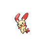 plusle — black white