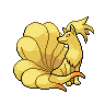 ninetales — black white