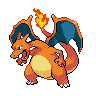 charizard — black white