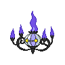 chandelure — black white