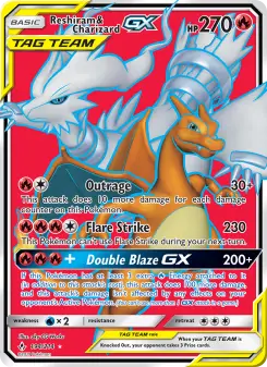 Reshiram e Charizard GX