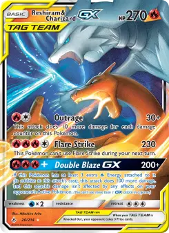 Reshiram e Charizard GX