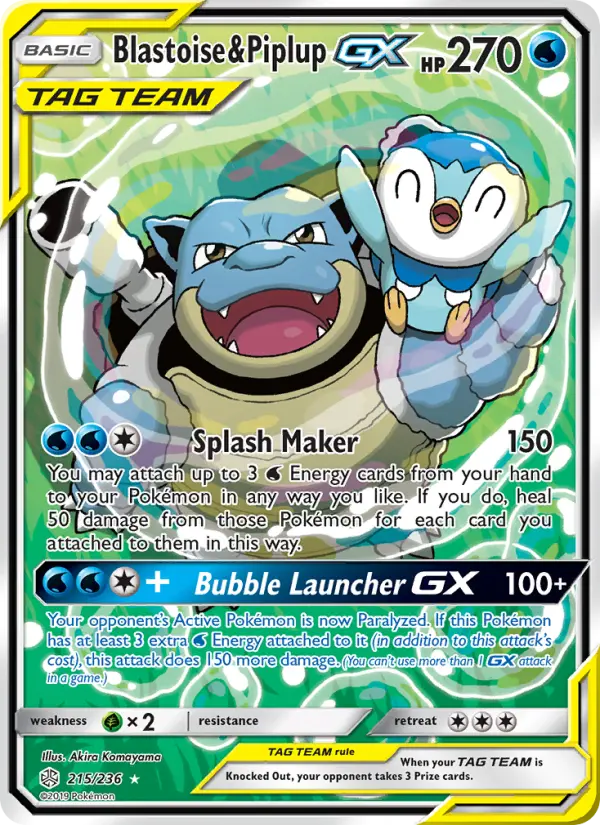 Blastoise e Piplup GX