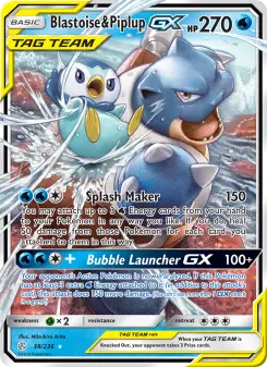 Blastoise e Piplup GX