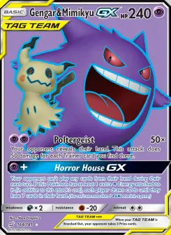 Gengar e Mimikyu GX
