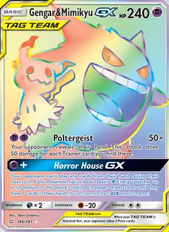 Gengar e Mimikyu GX