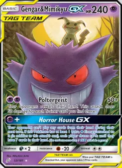 Gengar e Mimikyu GX