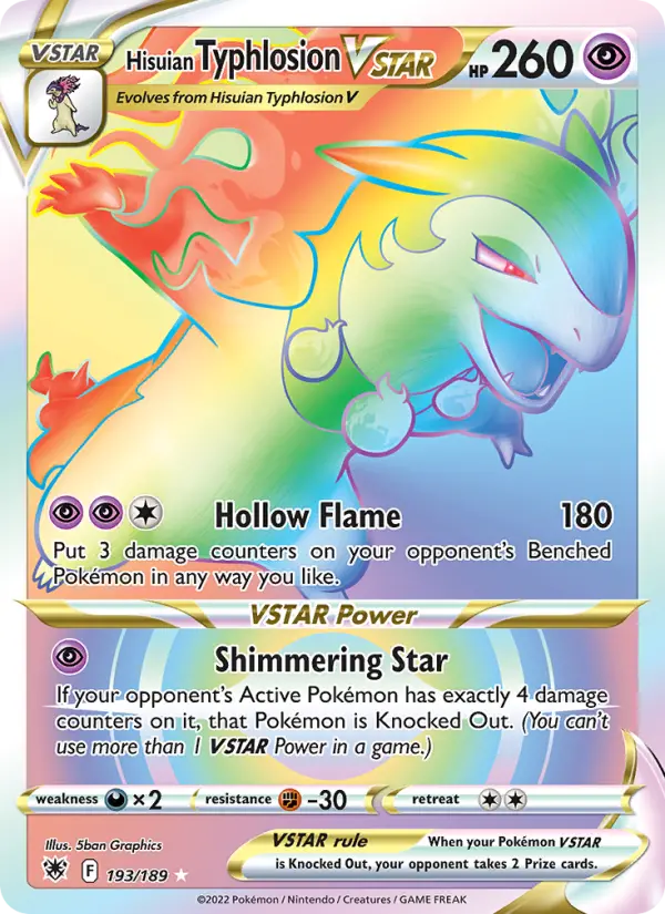 Typhlosion de Hisui V-ASTRO