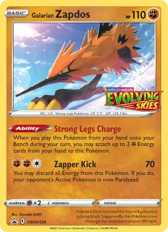 Zapdos de Galar